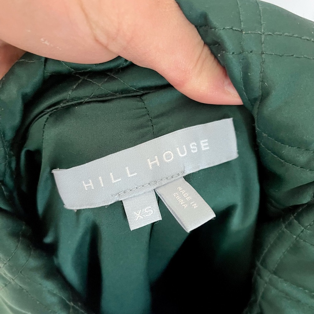 Hill House Deep Green Quilted Puffer Jacket - Picture 10 of 11
